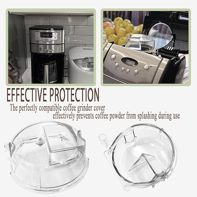 DGB-500GLID Coffee Grinder Lid Fits for Cuisinart Coffee Grinder,Replacement for Cuisinart Coffee Grinder Grinder Assembly Lid (clear1)
