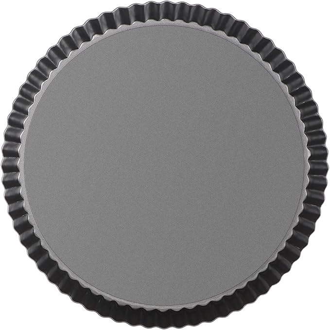 Beasea Tart Pan 9 Inch Removable Bottom, Non Stick Tart Pan with Removable Bottom Round Pie Pan for Baking