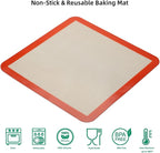 Square Silicone Baking Mats for 12 Inch Cake Pan/12x12 Cheesecake Pan/Toaster Oven/XL Air Fryer, 11.75"Square Food Grade Silicone Mat for Baking Sheet for Cake/Pastry/Torte/Pie, Non-Stick&Reusable2PCS