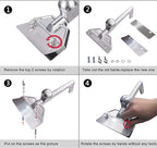 DELFINA Grill Scraper W/ 5 Blades, Heavy Duty Rust Flat Top Grill Accessories with Blade Replacements, Commercial Griddle Scraper Barbecue Grill Cleaning Tool for Restaurants, Bars, Diners