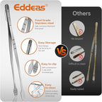 Kitchen Tweezers Tongs, Cooking Tweezers Stainless Steel - 3 Size 12'' 10'' & 8 inch Ideal for Meat, pasta, plating and pinching delicate small pieces of food, Set of 3