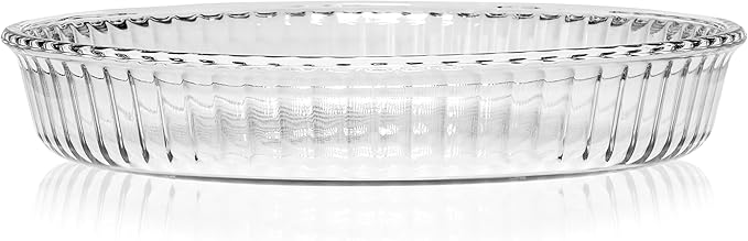 Red Co. Round Clear Glass Casserole Baking Dish, Oven Basics Bakeware — 1.8 Quart - 10¼" x 1¾"