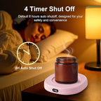 Bsigo Smart Coffee Mug Warmer & Cute Cat Mug Set, Coffee Beverage Cup Warmer for Desk Home Office, Candle Warmer Plate for Cocoa Milk Tea Water with 3 Temperature Up to 149℉/ 65℃, 8 Hour Auto Shut Off