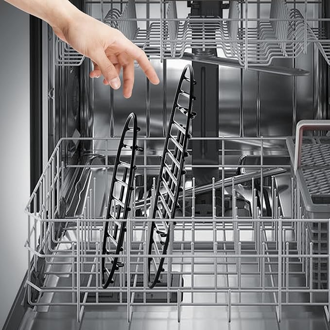 Roasting Rack, Black with Integrated Feet, Enamel Finished, Nonstick, fit for 13 inches oval roasting pan, safety, dishwasher, Great for Basting, Cooking, Drying, Cooling rack.(10”x 6.5”)