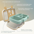 Bentgo Kids 5-Compartment Leak-Proof Bento-Style Lunch Box (Whimsy & Wonder Collection) - Ideal for Ages 3-7, Drop-Proof & Durable, Dishwasher Safe, & PFAS & BPA-Free Materials (Wavy)