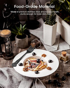 Black Silverware Set For 8, Ollex 48 PCS Retro Royal Silverware Flatware Set with Black Spoons Forks Knives Set, Mirror Polished Stainless Steel vintage Utensils Set, Dishwasher Safe