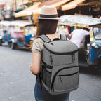 Cooler Backpack Insulated Leakproof Waterproof Backpack Cooler Bag 30/45 Cans, Large Capacity Lightweight Travel Camping Beach Backpack Cooler Ice Chest for Men and Women