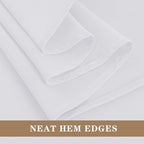 Fitable White Table Clothes for Rectangle Tables, 6 Pack - 90 x 132 Inch - Reusable and Elegant Tablecloths, Polyester Fabric Table Covers for Wedding, Party, Banquet, Formal Events