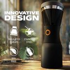 asobu Cold Brew Coffee Maker, Award-Winning 40oz Insulated Cold Brew Brewer with Portable Stainless Steel Carafe – No.1 Europe Coffee Fest Winner, Leakproof, BPA-Free, Keeps Cold 24H