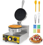 Dyna-Living Commercial Waffle Maker Restaurant, 1200W Professional Waffle Maker Commercial Waffle Iron Non-stick Classic Waffle Machine Electric Waffle Bowl Maker for Home, Hotel