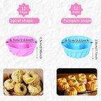 28 Pieces Silicone Fluted Loaf Pan set,Non-Stick Kitchen Oven Baking Pans, BPA Free Silicone Mold for Bread, Meatloaf, Cake, with 24 Pack mini Baking Cups