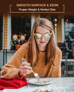 EUIRIO 48 Pieces Royal Silverware Set for 8, Gorgeous Retro Flatware Set with Steak Knives, Premium Stainless Steel Vintage Cutlery Utensils Set with Forks Spoons and Knives, Dishwasher Safe