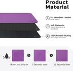 Dish Drying Mat for Kitchen Counter, Heat Resistant Drainer Mats with Non-slip Rubber Backed, Hide Stain Kitchen Super Absorbent Draining Mat, Easy to Clean Dish Rack Pad, Purple 16"x20"