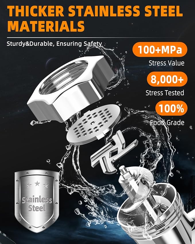 Meat Grinder: [3500W Advanced Motor] [Ultra-Intelligent Thermal Protection] Upgraded Electric Meat Grinder with 6 PCS Stainless Steel Blades&Grinding Plates, Sausage Stuffer Tubes&Kubbe (Black N8)