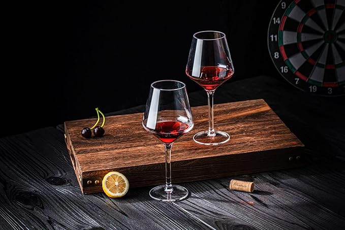 16-ounce Plastic Stem Wine Glasses, All Purpose Arcylic Glasses, set of 6 Clear Reusable Shatter-resistant Dishwasher Safe