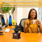 Manual Coffee Grinder,Hand Coffee Grinder,Coffee Bean Grinder Coffee Grinders For Home Use Vintage Wooden Coffee Decor Retro Coffee Maker