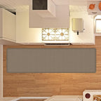 GelPro Decorative Foam Floor Mat, 30" x 108", Grasscloth Pecan