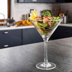Amazing Abby - Vesper - 10-Ounce Plastic Martini Glasses (Set of 6), Plastic Cocktail Glasses, Reusable, BPA-Free, Shatter-Proof, Dishwasher-Safe, Perfect for Poolside, Outdoors, Camping, and More