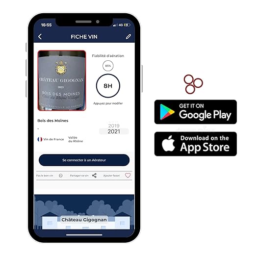Electric Wine Aerator Aveine - Precise and Instant Aeration for Enhanced Wine Tasting - Innovative French Technology - Free Smart App