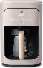 Beautiful Coffee Maker, 14-Cup, Touch Display, Programmable, 1200W, Stainless Steel, Keep Warm, 24h Timer dishwasher-safe (Porcini Taupe)