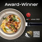 Fissler Ceratal Comfort Ceramic 10.2 Inch Non-Stick Frying Pan, Warm Grey, Made without PFAS