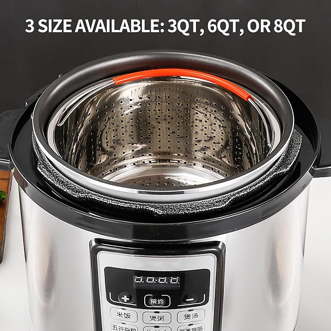 Steamer Basket for Instant Pot, Stainless Steel Vegetable Steamer Basket Insert for Pots (3qt)