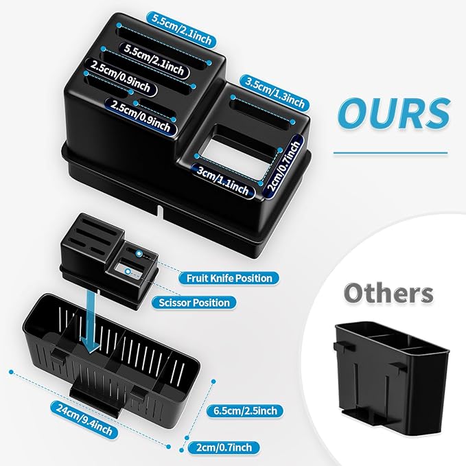 Dish Drying Rack, 304 Stainless Steel Dish Racks for Kitchen Counter, Dish Drainers with Automatic Drainage, Utensil Holder & Cups Holder, Space Saving Kitchen Organizer, Black