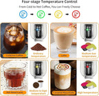 KOTLIE 5in1 19Bar Multicapsule Espresso Coffee Machine, Cold&Hot Brewing Single-Serve Coffee Maker, Cappuccino&Latte Maker for Kcup/Dolce Gusto/Nespresso Original/GroundCoffee/44mm ESE EM-308A (White)