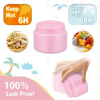 Kids Bento Lunch Box with 12oz Soup Thermo, Kids Leakproof Lunch Food Container with 4 Compartments, Insulated Lunch Bag & Water Cup for Girls Boys to School Travel