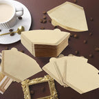200 Count Cone Coffee Filter, #4 Natural Unbleached Cone Coffee Filter Paper fit for Drip Coffee Dripper Coffee Maker (8-12 Cup)