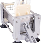Heavy Duty French Fry Cutter with 3 Stainless Steel Blades (1/4" 3/8" 1/2") - Manual Metal Potato Slicer for Vegetable, Sweet Potatoes, Onions