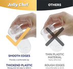 JOLLY CHEF 48 Pack Stemless Plastic Champagne Flutes 9 oz, Crystal Clear Stemless Plastic Toasting Glasses, Clear Disposable Unbreakable Drinkware Ideal for Wedding, Birthday, Party