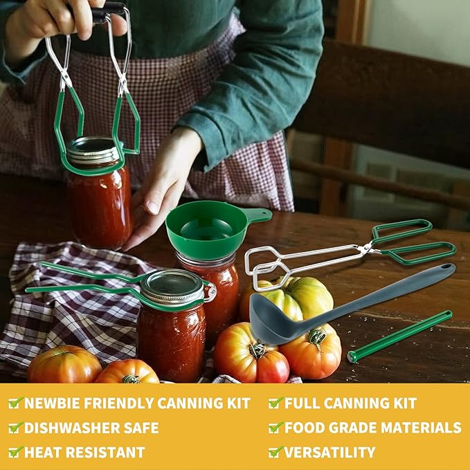 Canning Pot with Rack and Lid-Canning Kit for Beginners, 21.5 Quart Stock Pots-Canning Supplies Starter Kit for Beginners,Water Bath Canners for Canning,Food Grade Accessories Starter by JY COOKMENT