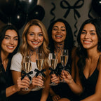 30 Pcs 6 Inch Bow Drink Stirrers, Bow Stir Sticks Coffee Stirrers Reusable Plastic Swizzle Sticks for Wedding Birthday Bridal Cocktail Decorations Supplies(Black)