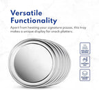 New Star Foodservice 50776 Pizza Pan/Tray, Wide Rim, Aluminum, 18 Inch