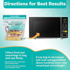 20×Steam Cooking Bags Microwave Steamer Bags for Vegetables,Potatoes and Meat (1)