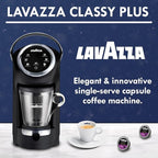 Lavazza Classy Plus Coffee Maker – 72 Count Intenso Espresso Capsules – Dual Brew Espresso & Lungo Machine Compatible Expert Capsules