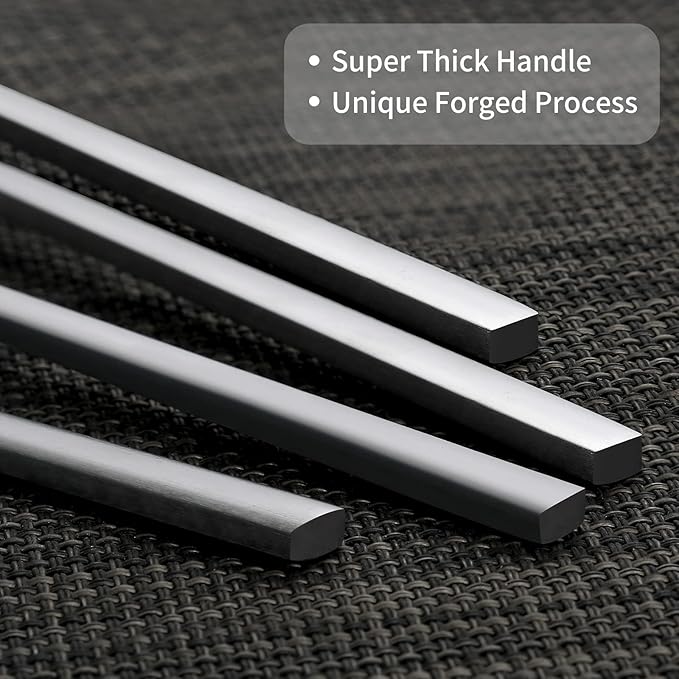 40-Piece Silver Silverware Set, Rectangular Flatware Set for 8, Matte Stainless Steel Cutlery Set, Food-Grade Utensils Set, for Home Kitchen Restaurant, Dishwasher Safe