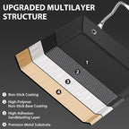 Utheer Upgraded Nonstick Cast Iron Griddle for Gas Grill – 15.8"x8.6" One Burner Griddle Flat Top Grill Plate for Gas/Electric/Charcoal, Easy to Clean, Lightweight & Durable, for Stovetop, Camping BBQ