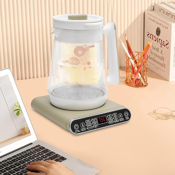 1.8L Pro Electric Tea Kettle, 110V 800W Multi-function Maker Tea Coffee Kettle Household Boiling Water Electric Kettle with Strainer&Stewpot, Temperature Control/Keep Warm Function/Auto-shutdown