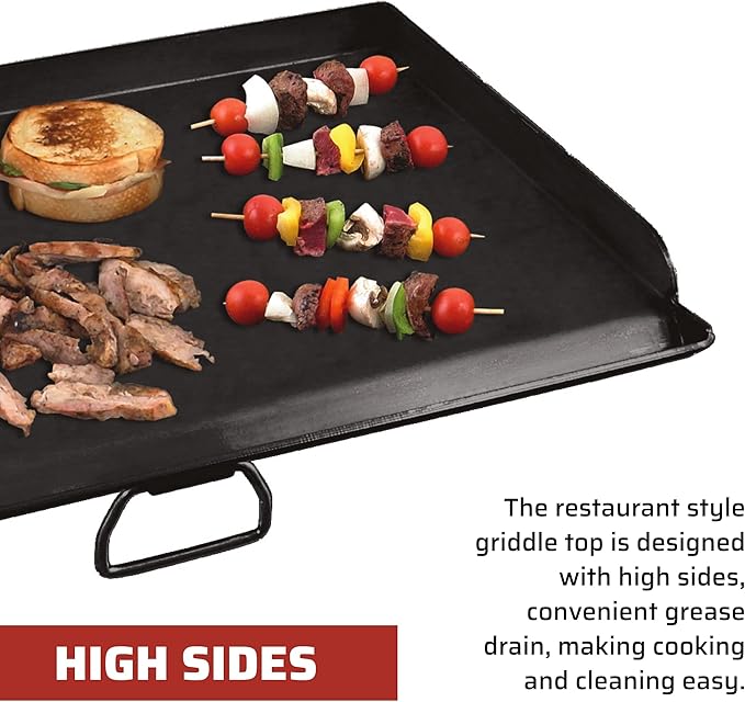 Camp Chef SG60 Deluxe Double Burner Steel Professional Griddle (Steel)