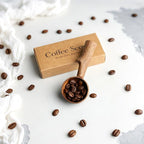 Walnut Coffee Scoop,Wooden Coffee Bean Measuring Spoon,5g Capacity,Natural Wood Coffee Scoop for Tea,Sugar & Powder,Rustic Kitchen Gift for Coffee Lovers