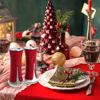 Red Salt and Pepper Shakers by Aelga, Salt Shaker with Adjustable Pour Holes, Red Kitchen Accessories, Decor for Kitchen,Restaurants,Camp,BBQ