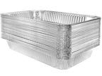 Mistari Deep Foil Pans 21x13 Aluminum Pans Large Disposable Food Containers Extra Heavy Duty Chafing Trays for Baking, Cooking, Heating, Storing, Prepping Food Silver, No Lids (20)