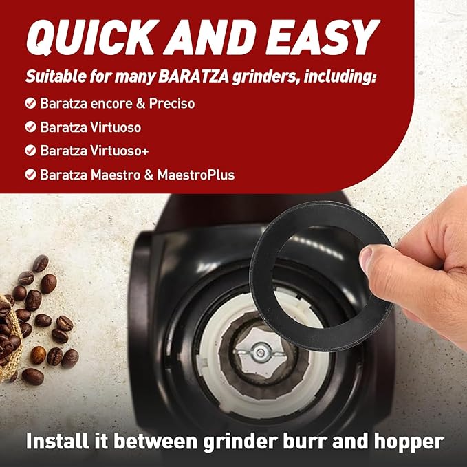 3 Pcs Gasket Replacement for Baratza Encore and Virtuoso Coffee Grinders - Replacement Ring for Electric Conical Burr Grinder - Durable and Reliable