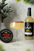 LAVA Premium Chile Lime Clásico Cocktail Rimmer 5oz, All Natural Bloody Mary Rimmer, Michelada Rimmer, Margarita Rimmer Salt, No Silicon Dioxide, with Screw-On Lid