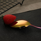 VANDBAO Rainbow Flatware Cutlery Silverware Set 20 Pieces, Stainless Steel Colorful Utensils, Tableware Set Service for 4, Include Knife/Fork/Spoon, Reusable, Mirror Polished, Dishwasher Safe