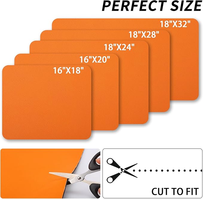 Dish Drying Mat for Kitchen Counter, Heat Resistant Drainer Mats with Non-slip Rubber Backed, Hide Stain Kitchen Super Absorbent Draining Mat, Easy to Clean Dish Rack Pad, Orange 16"x18"