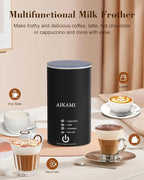 4 IN 1 Single Serve Coffee Maker with Milk Frother and Coffee Grinder, Coffee Maker for K Cup and Ground Coffee, with 30 oz Removable Water Reservoir, 6 to 14 oz. Brew Sizes, Coffee Machine for Home