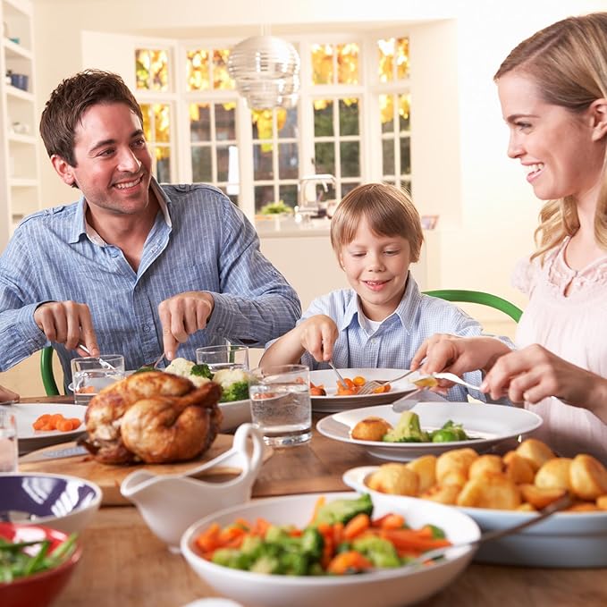 Silverware Set, 40 Piece Stainless Steel Cutlery Sets for 8, Heavy Duty Flatware, Mirror Polished Forks Spoons and Knives Set, Reusable Utensils for Home Kitchen, Dishwasher Safe